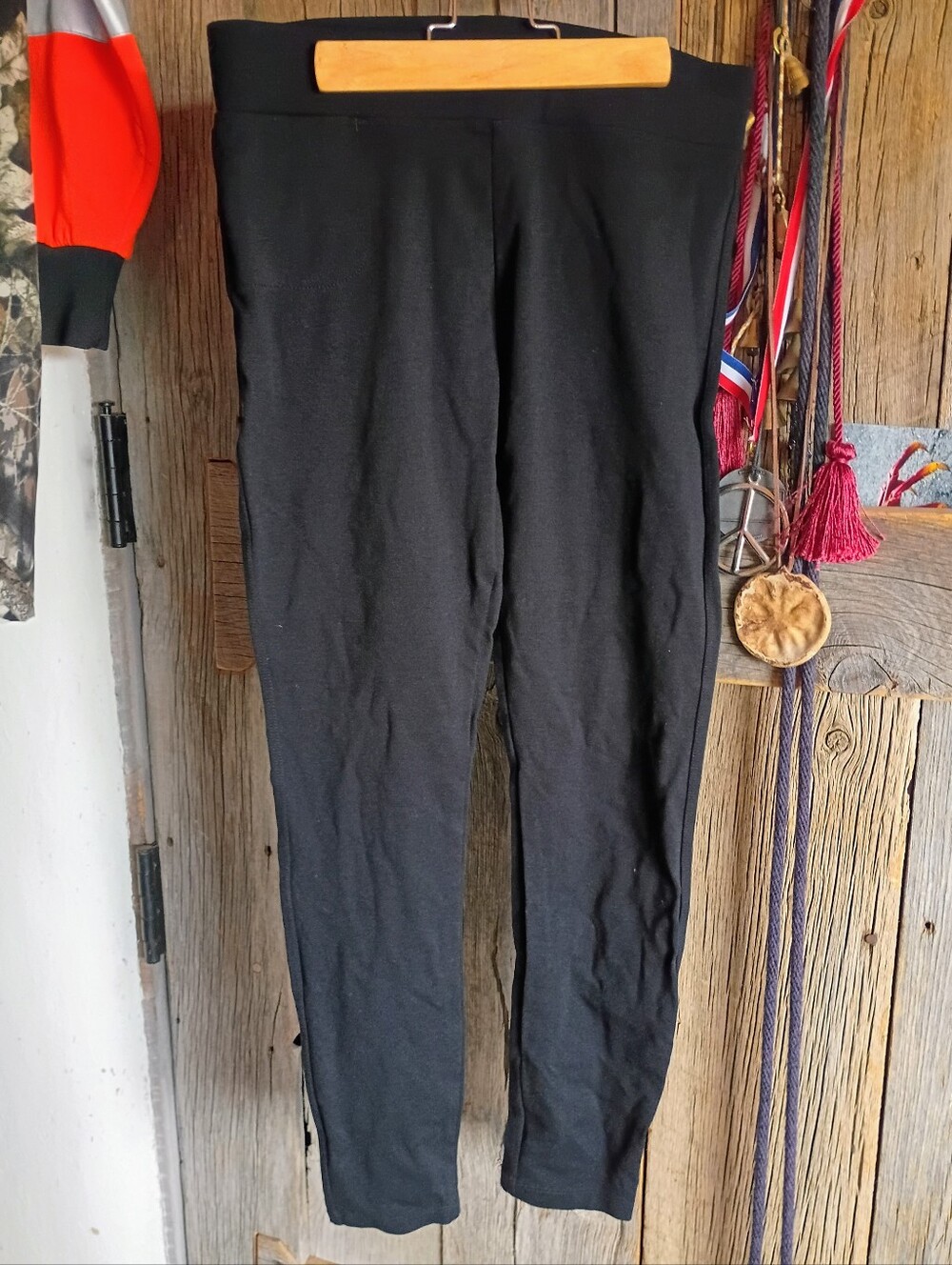 American Giant Ponte black Leggings pants 6